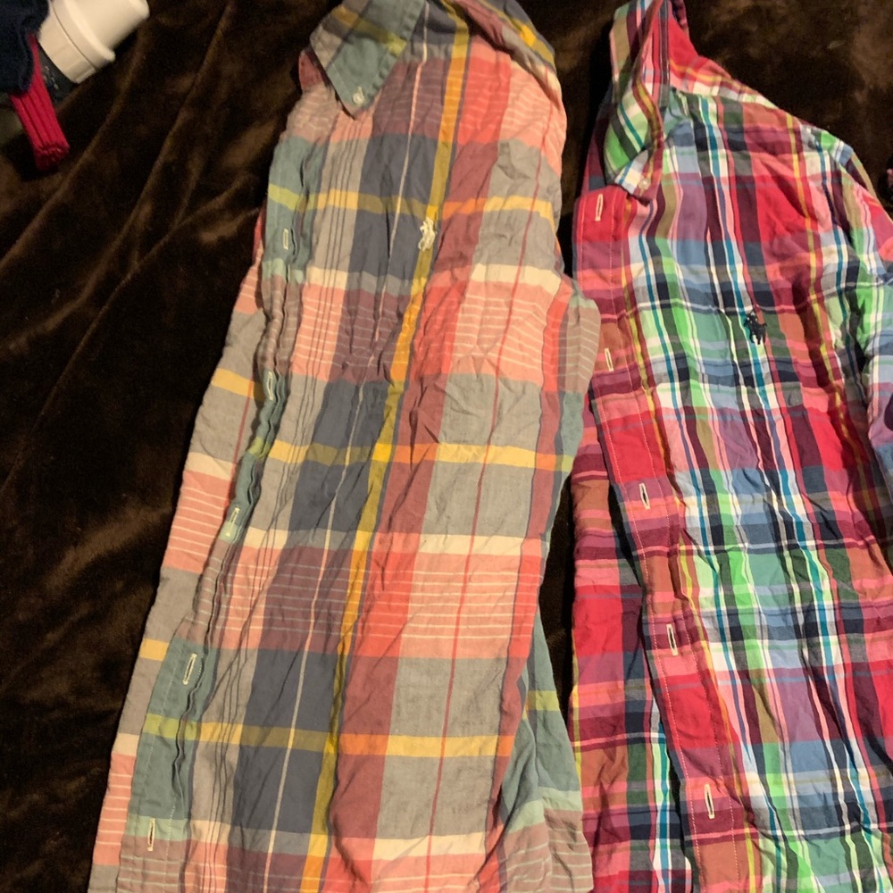 polo button downs shirts long sleeves $25 each